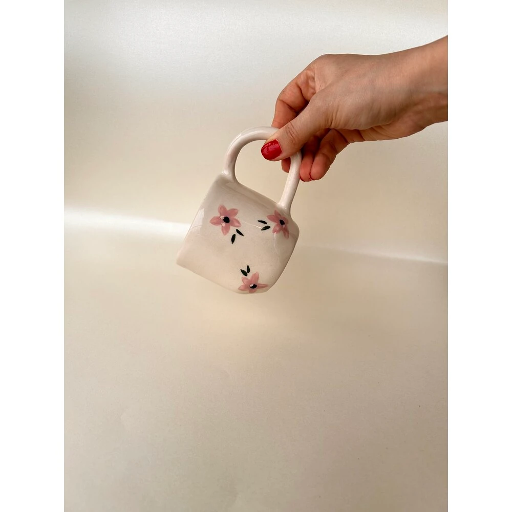 Begonvil El Yapımı Seramik Kupa