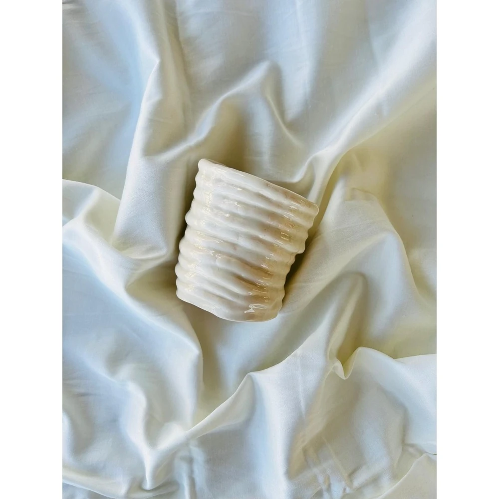 Spıral El Yapımı Seramik Kupa