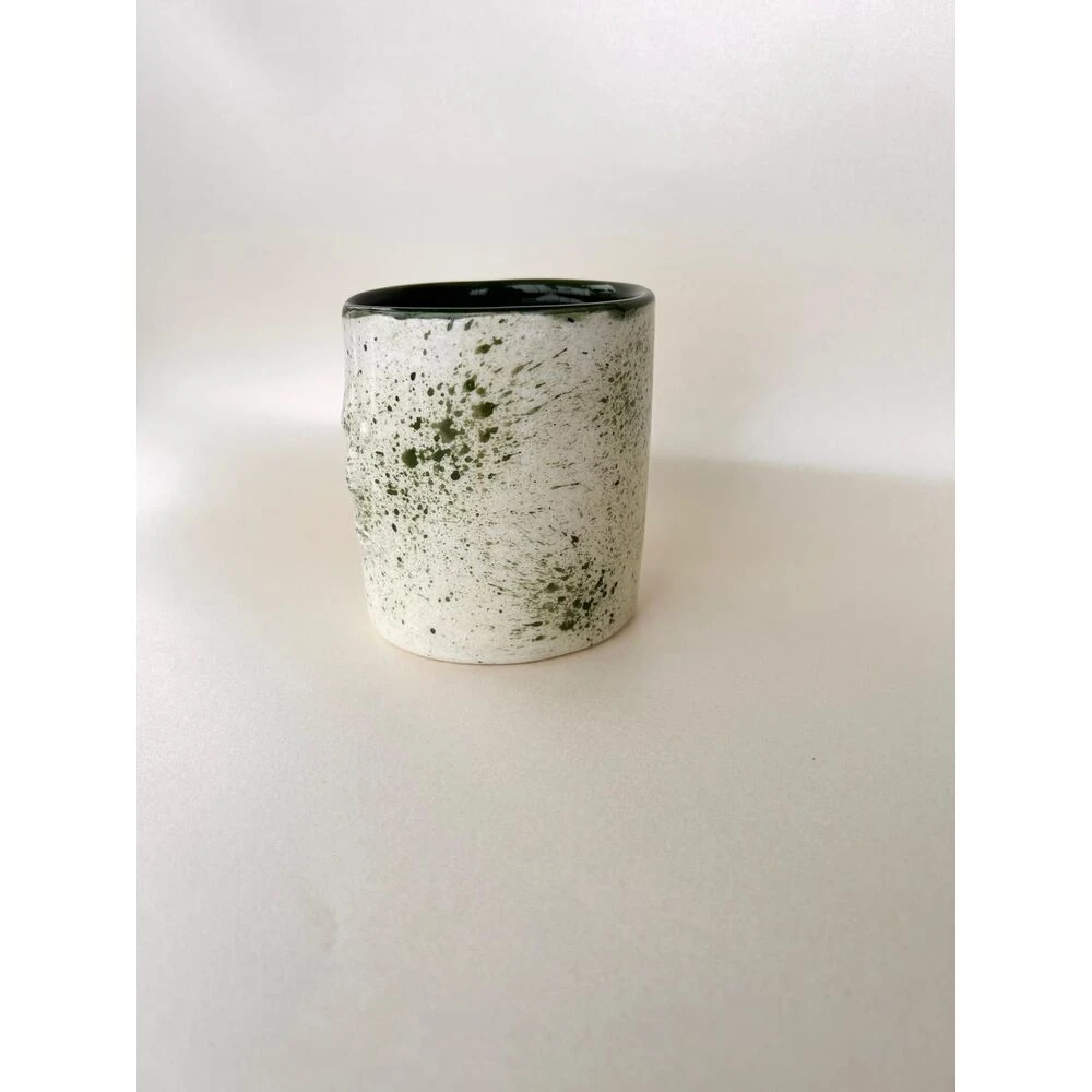 Green Face El Yapımı Seramik Kupa