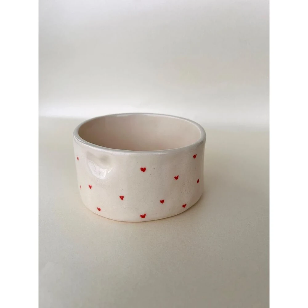Love Bowl El Yapımı Seramik Kase