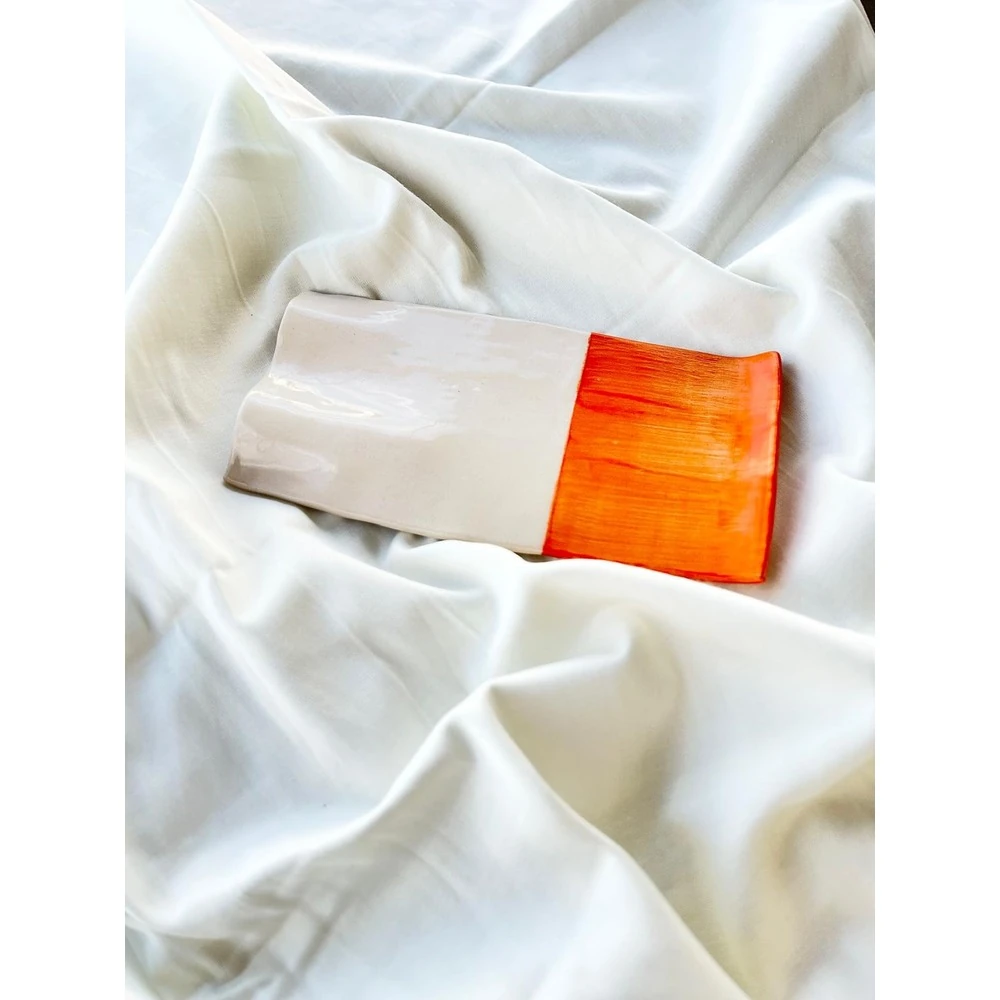 Line El Yapımı Seramik Kupa Altlığı