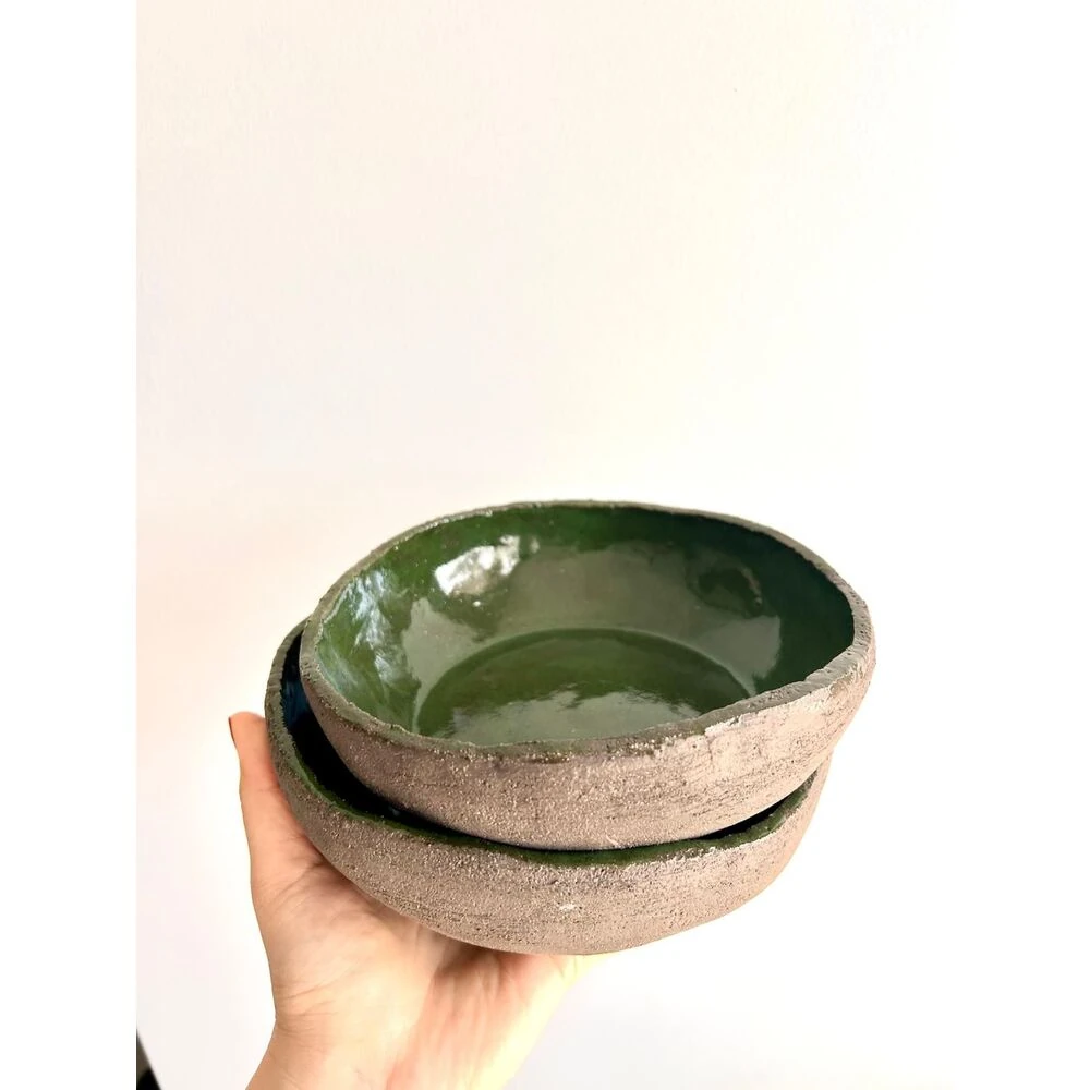 Rustıc Bowl El Yapımı Seramik Tabak Seti