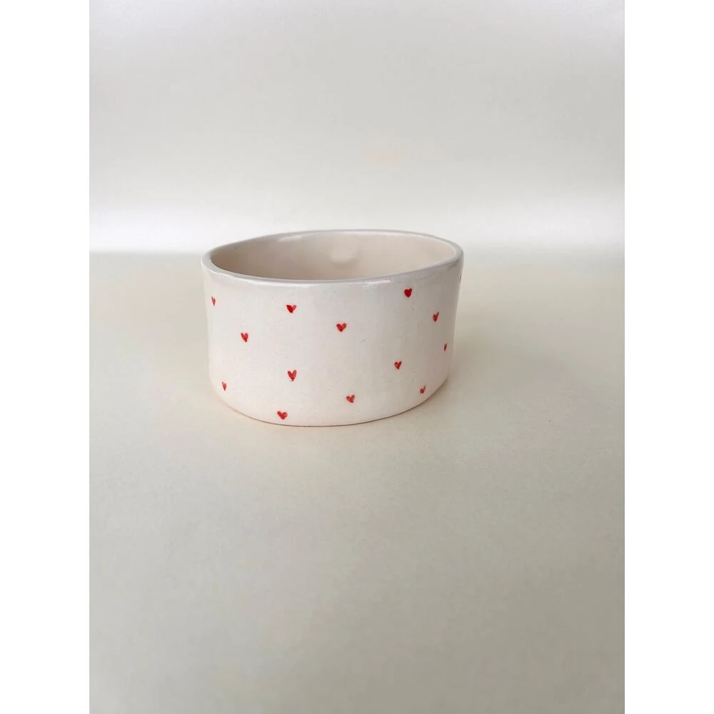 Love Bowl El Yapımı Seramik Kase