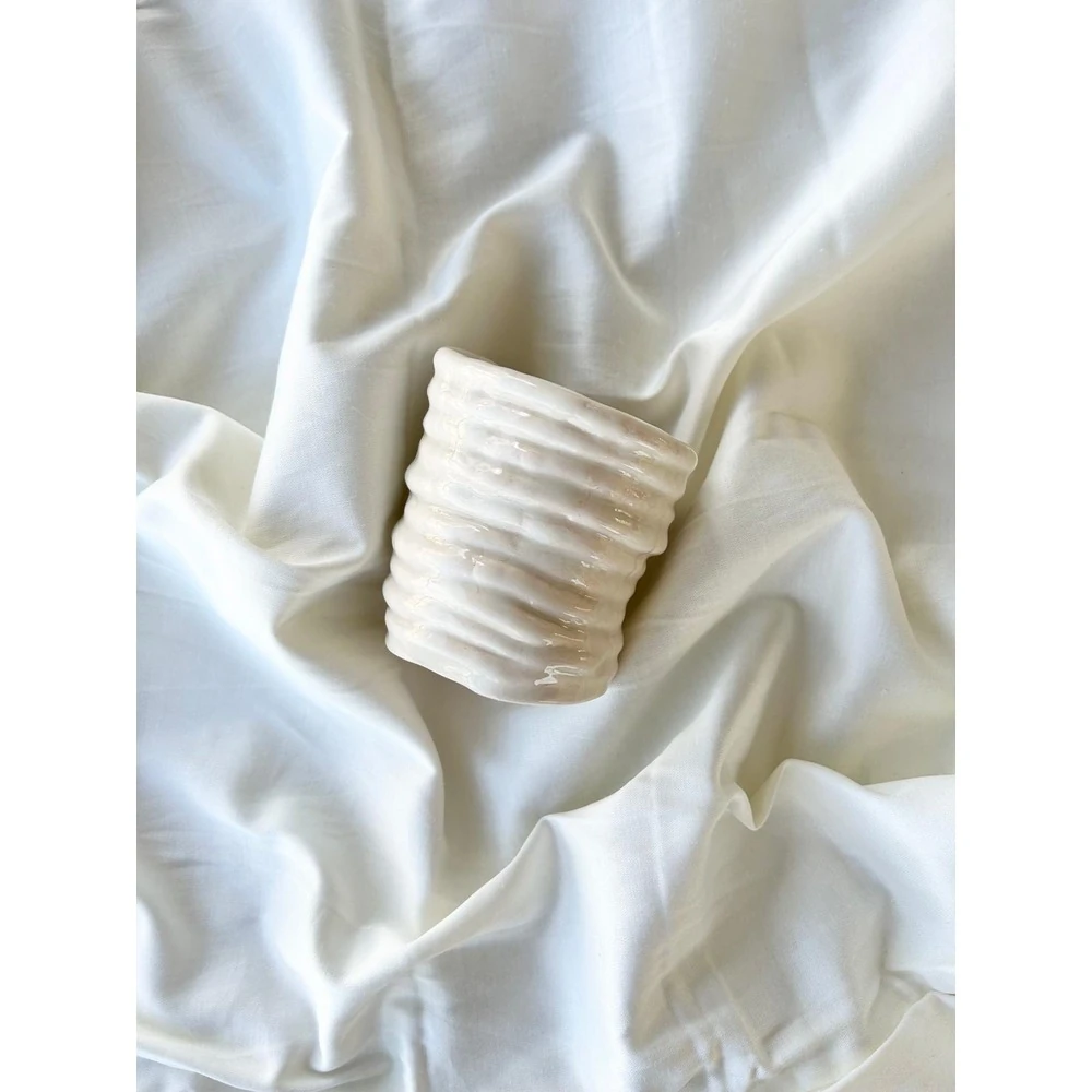 Spıral El Yapımı Seramik Kupa