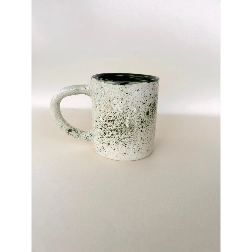 Green Face El Yapımı Seramik Kupa