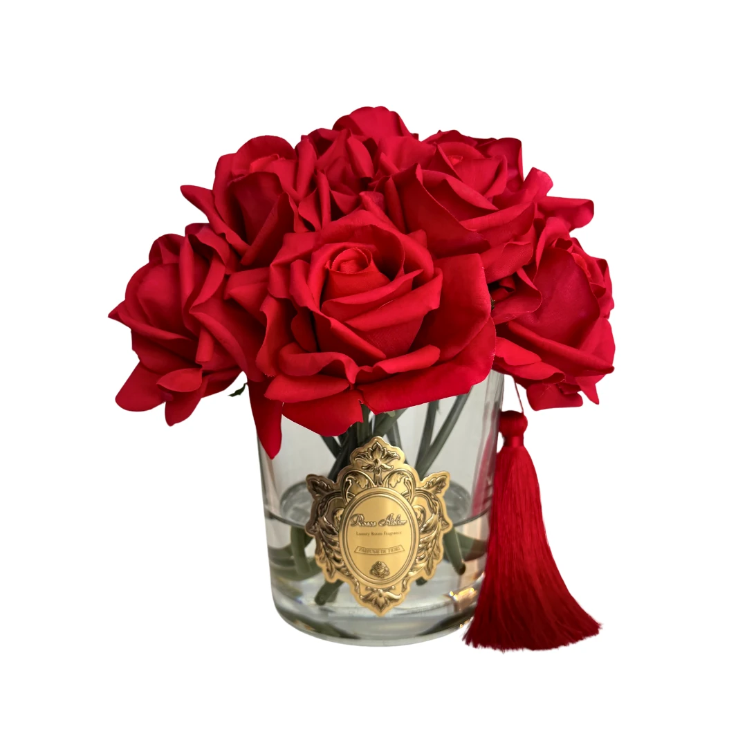 14 Güllü Oda Kokusu Aranjmanı - Kırmızı