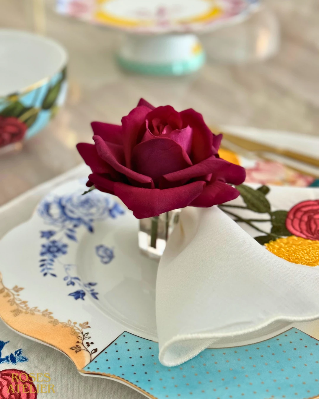 Peçete Yüzüğü Gül (6 adet)