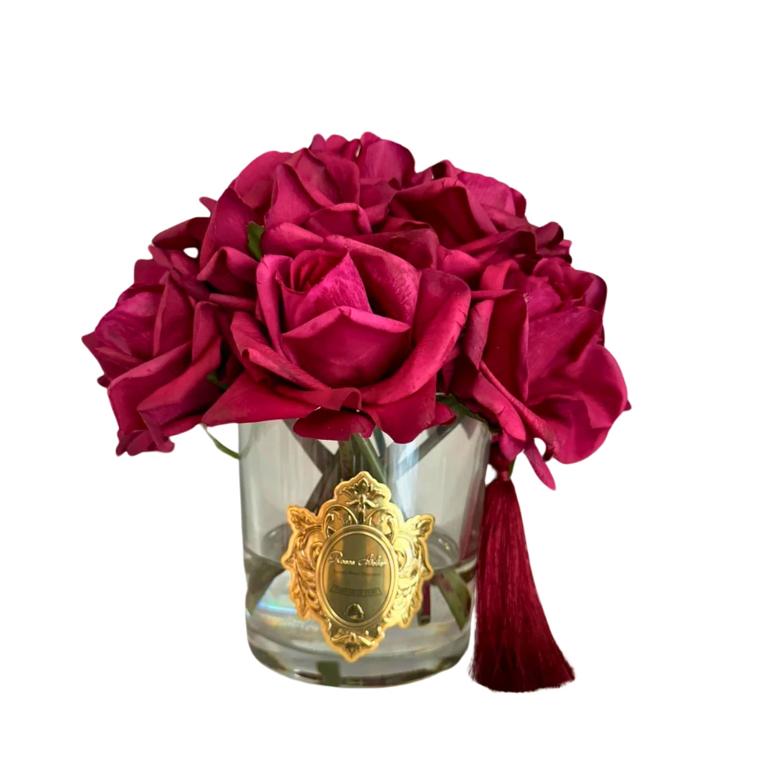 14 Güllü Oda Kokusu Aranjmanı - Bordo