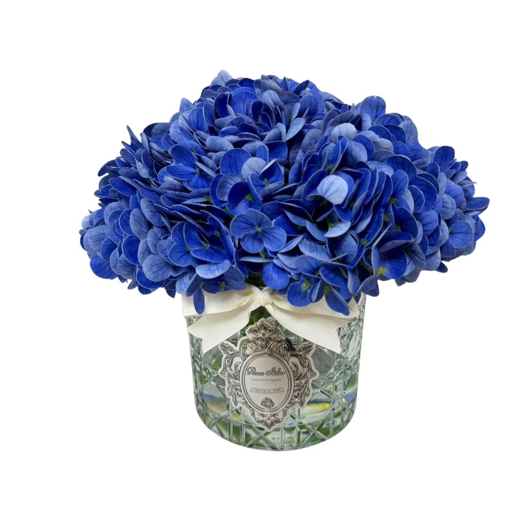 Ortanca Çiçek Aranjmanı  - Koyu Mavi