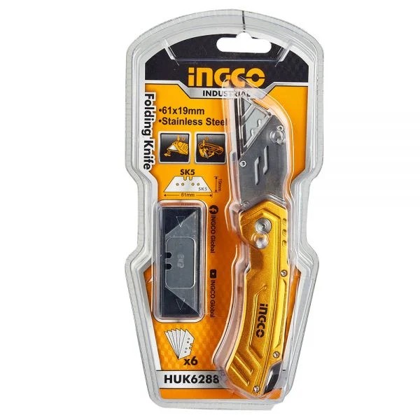 Ingco  Endüstriyel Katlanır Maket Bıçağı