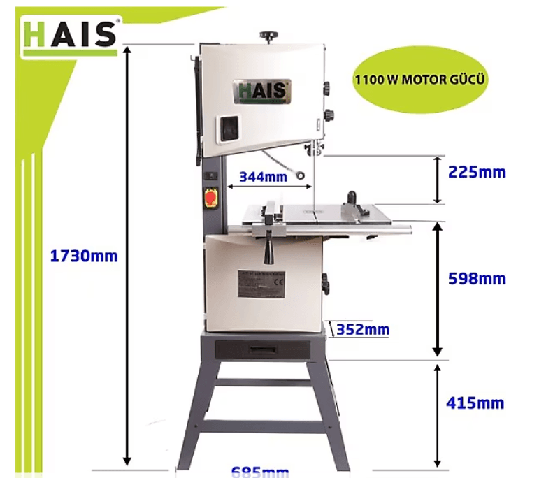 HAIS Haıs MJ14 Şerit Testere Makinası