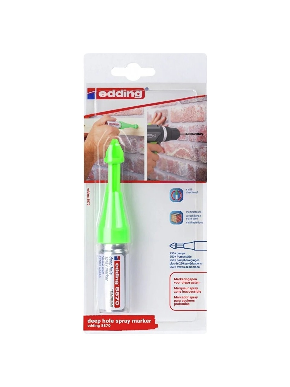 Edding E-8870 Montaj Deliği Sprey Işaretleyici