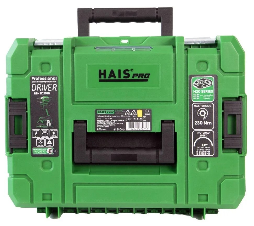 Hais Pro RB-SD2108 21 V 2 Ah Çift Akülü Darbeli Vidalama