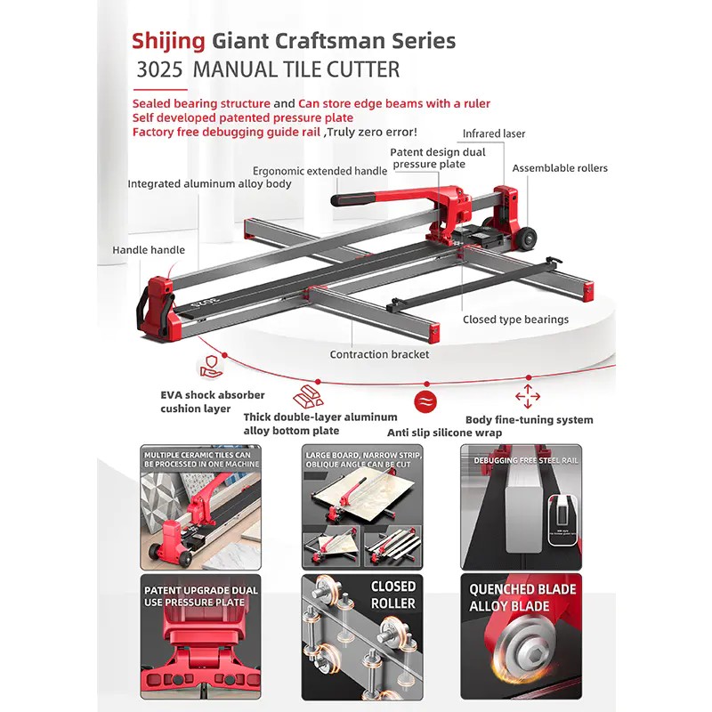 Shijing Tools 3025-1200 Manüel Seramik Kesici