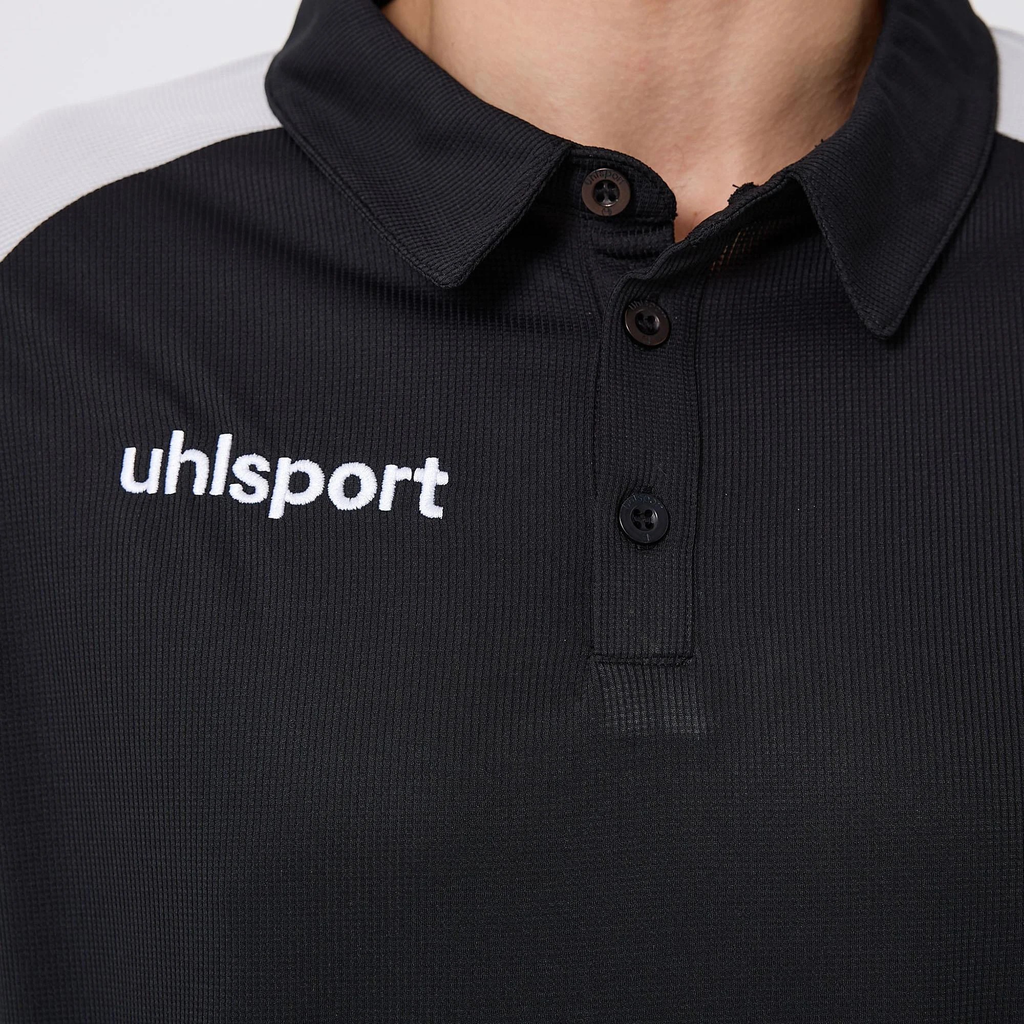 UHLSPORT ENERGY POLO YAKA KAMP TİŞÖRT SİYAH