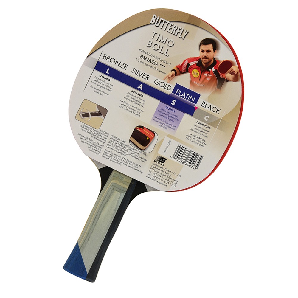 BUTTERFLY TIMO BOLL PLATIN MASA TENİSİ RAKETİ (85026S)
