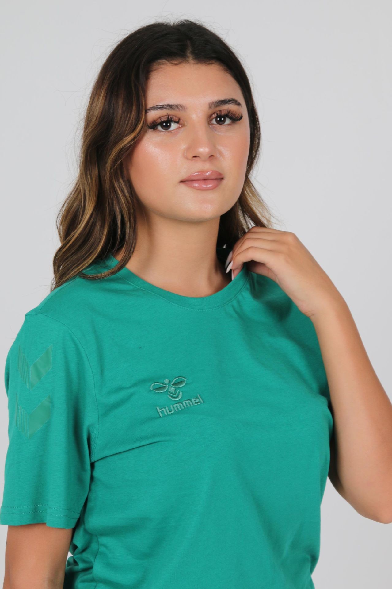 HUMMEL ARMİN PAMUKLU BİSİKLET YAKA TİŞÖRT YEŞİL