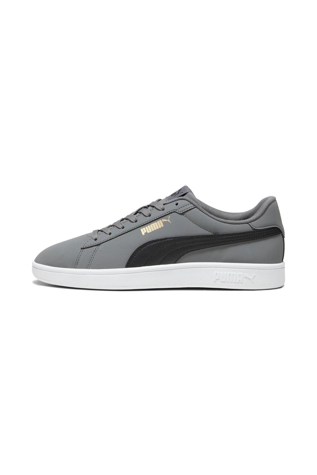 PUMA Smash 3.0 Buck Erkek Gri Spor Ayakkabı 392336-02