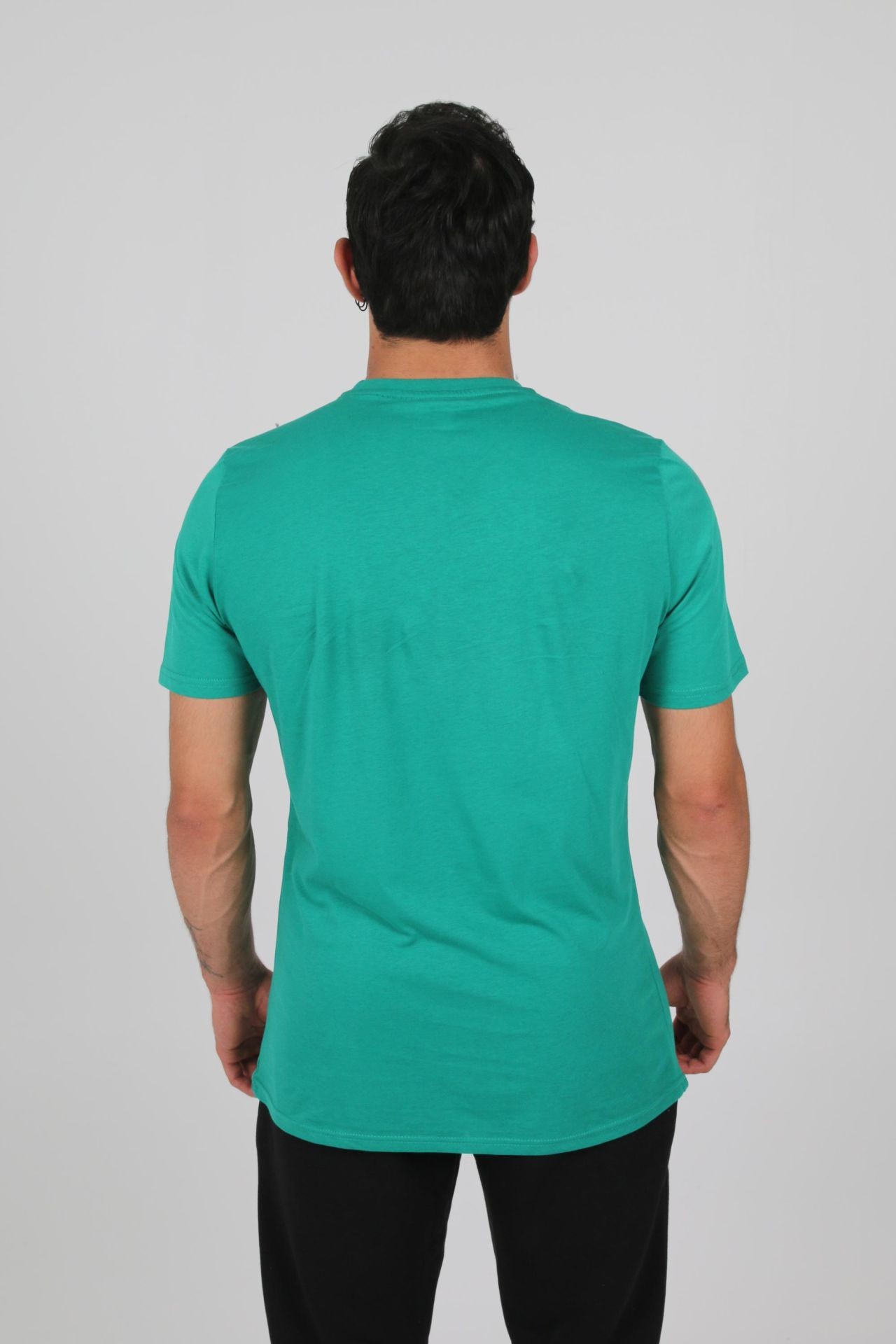 HUMMEL ARMİN PAMUKLU BİSİKLET YAKA TİŞÖRT YEŞİL