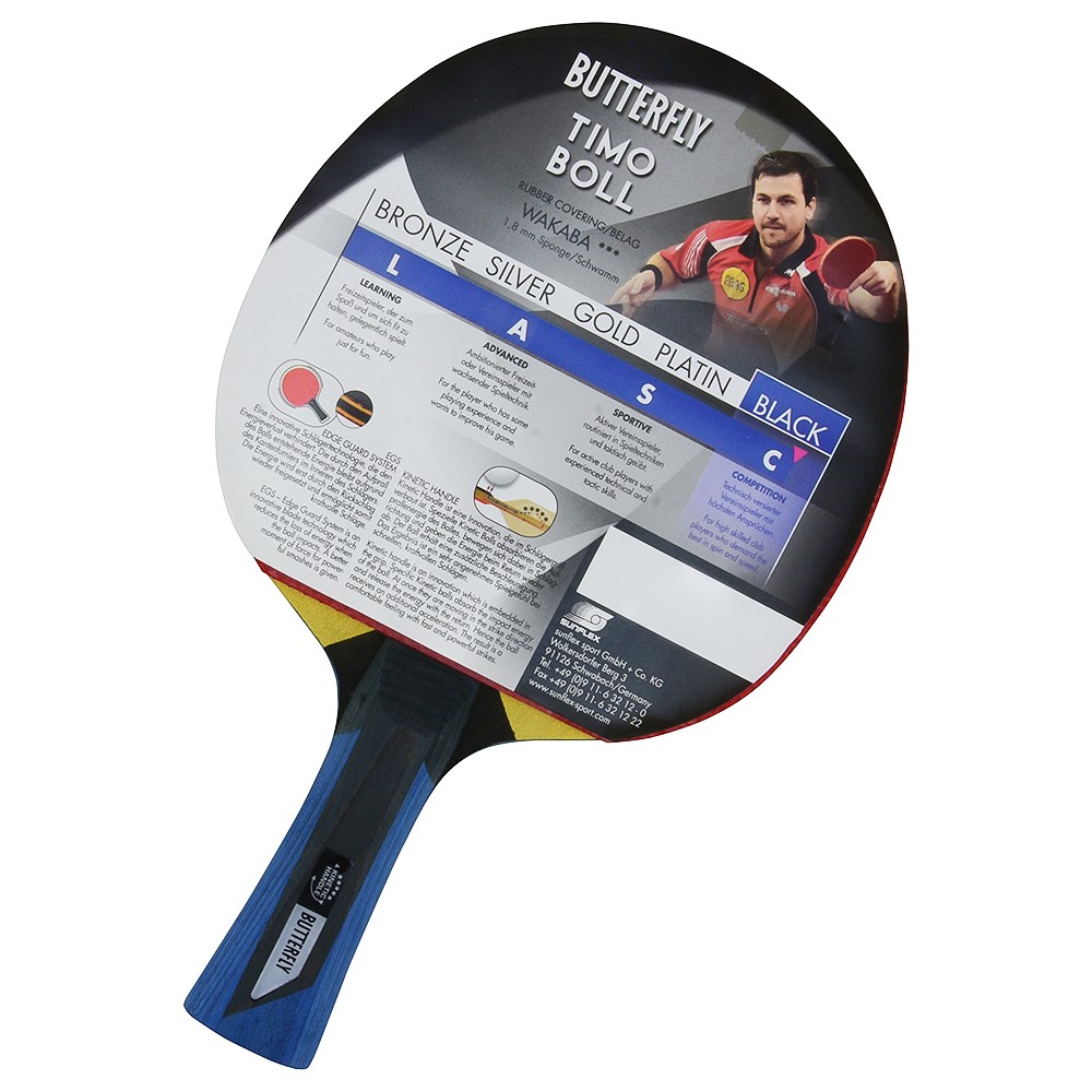 BUTTERFLY TIMO BOLL BLACK MASA TENİSİ RAKETİ 