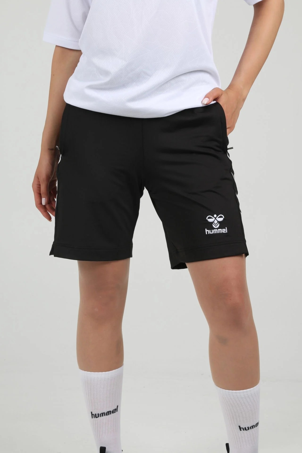 HUMMEL DREAM CEPLİ KAMP ŞORTU SİYAH