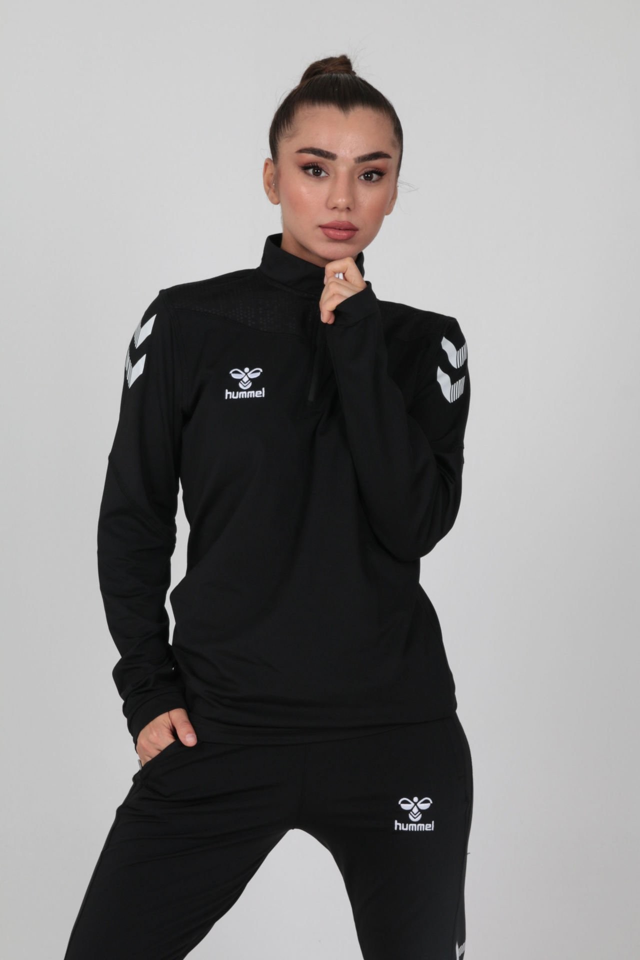 HUMMEL OREGON ANTRENMAN EŞOFMAN ÜSTÜ SİYAH