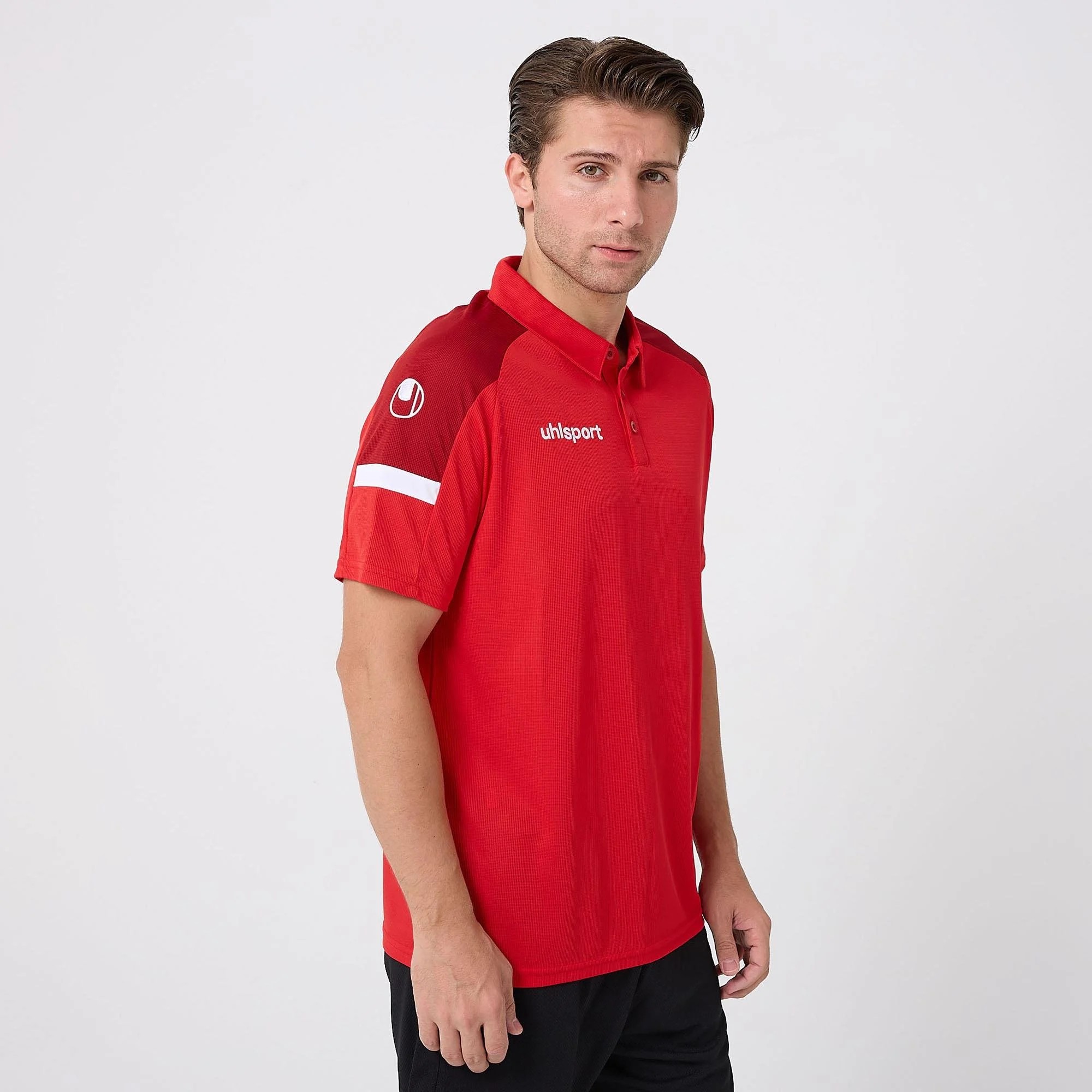 UHLSPORT ENERGY POLO YAKA KAMP TİŞÖRT KIRMIZI