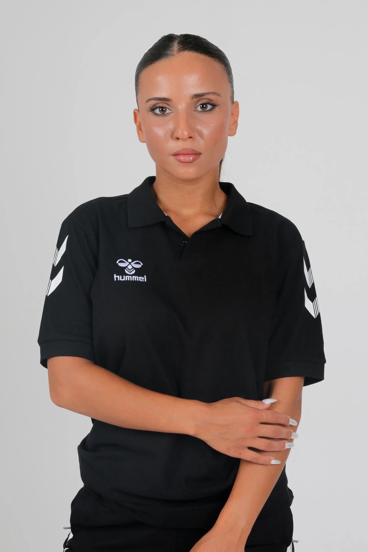 HUMMEL ARMİN PAMUKLU POLO YAKA TİŞÖRT SİYAH