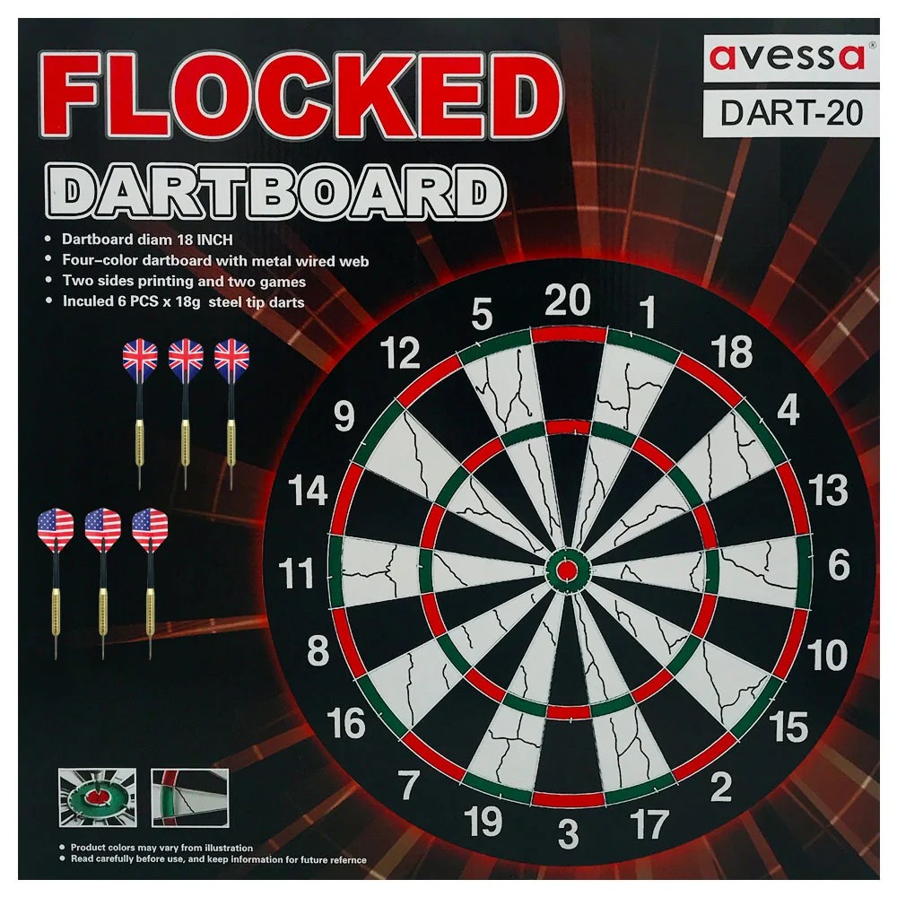AVESSA DART-20 FLOCKED DART TAHTASI
