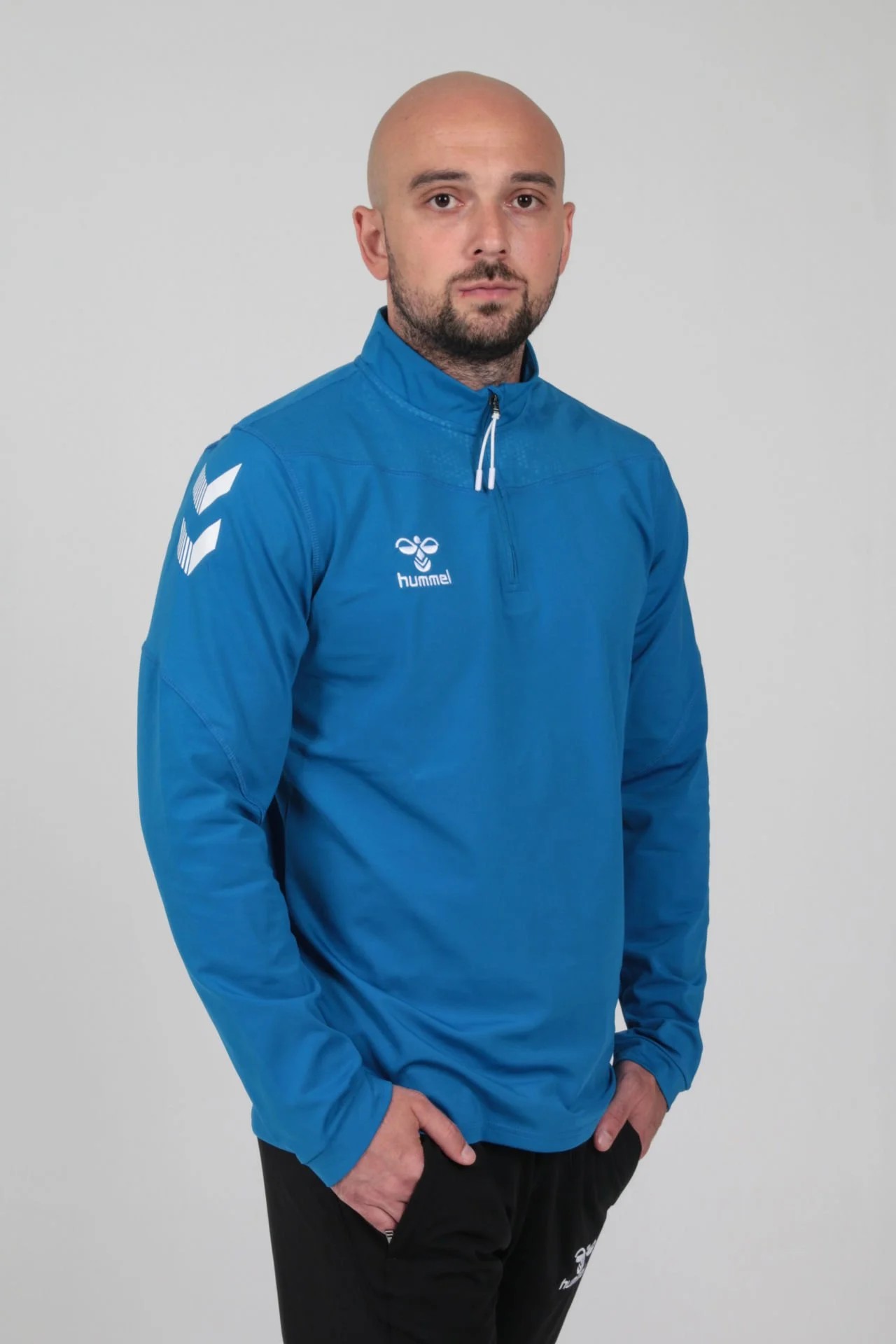 HUMMEL OREGON ANTRENMAN EŞOFMAN ÜSTÜ MAVİ