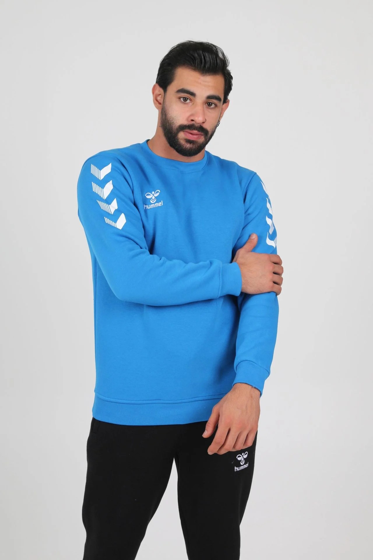 HUMMEL ARMİN PAMUKLU SWEAT MAVİ