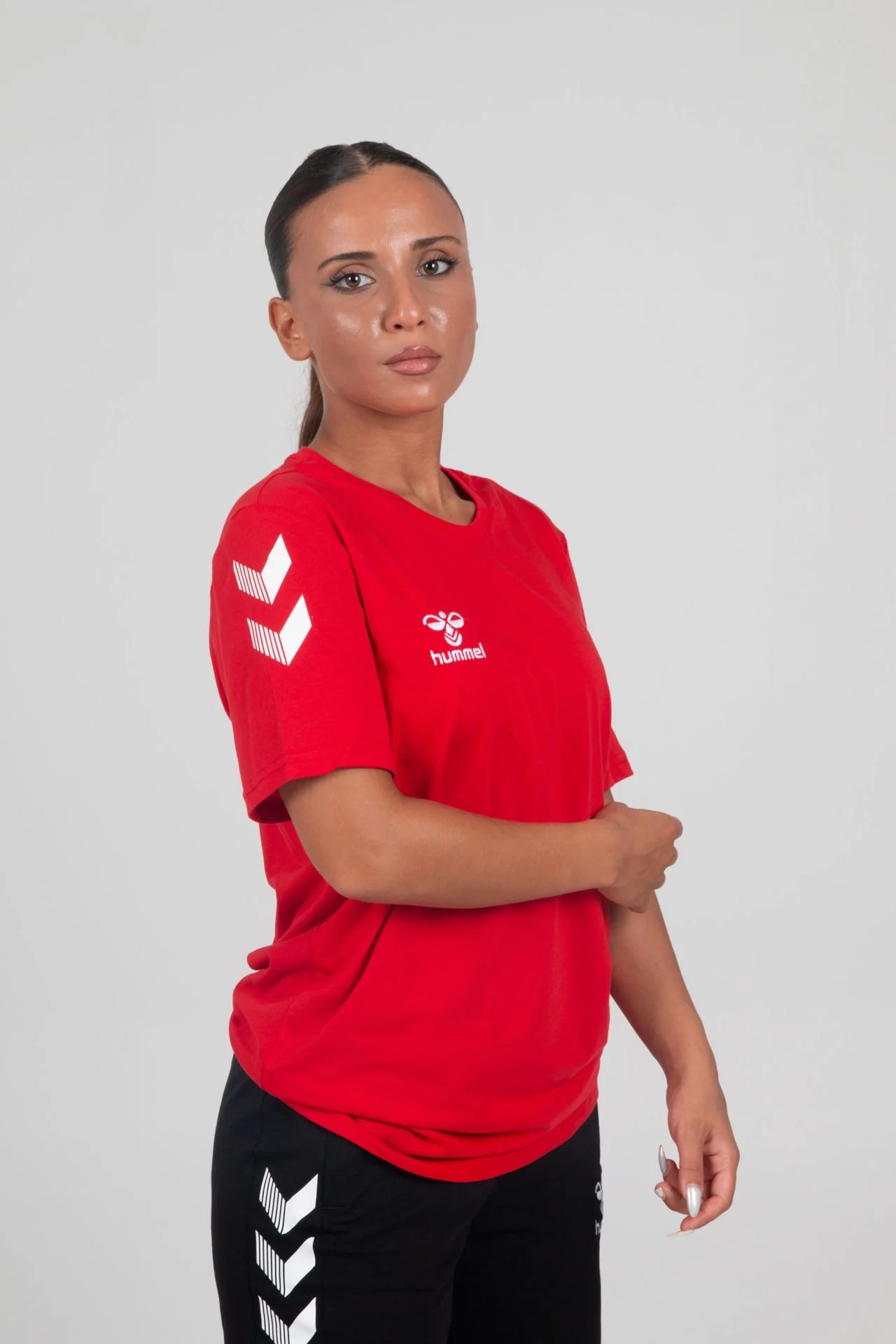 HUMMEL ARMİN PAMUKLU BİSİKLET YAKA TİŞÖRT KIRMIZI