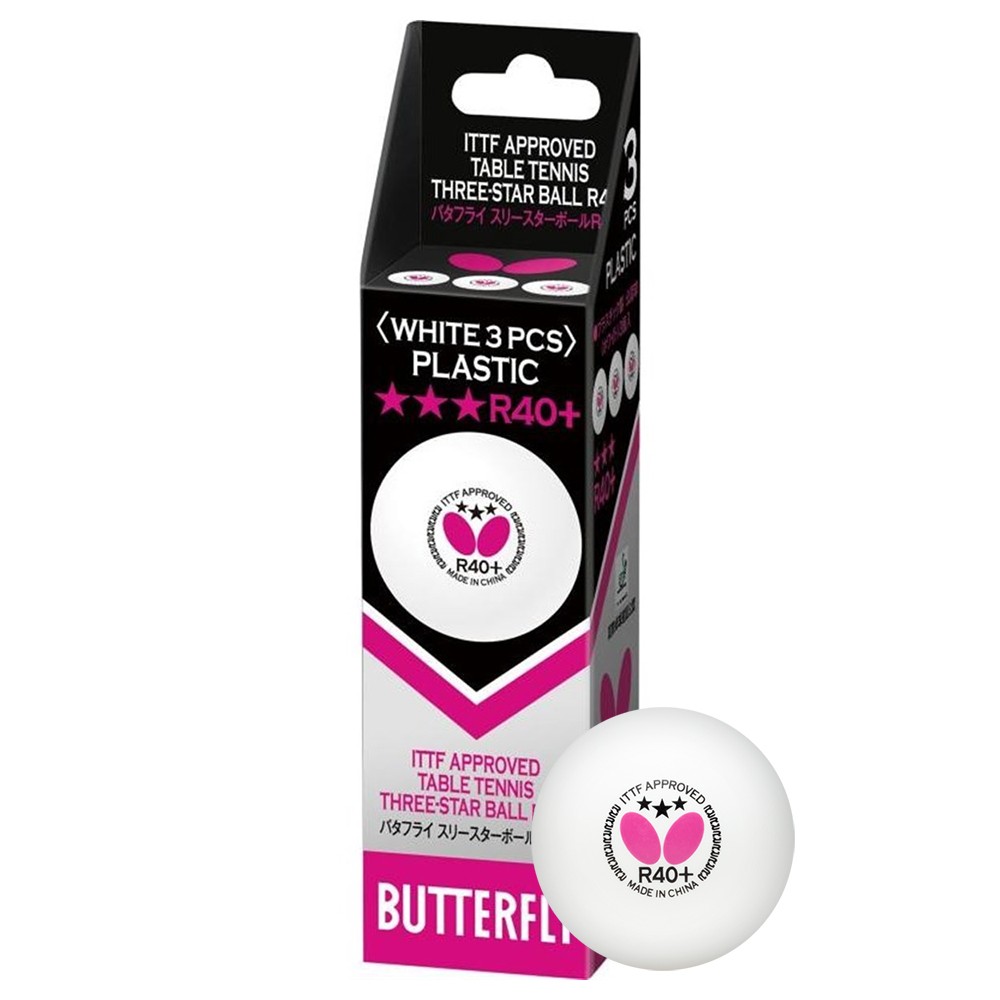 BUTTERFLY R40+ 3 YILDIZ MASA TENİSİ MAÇ TOPU