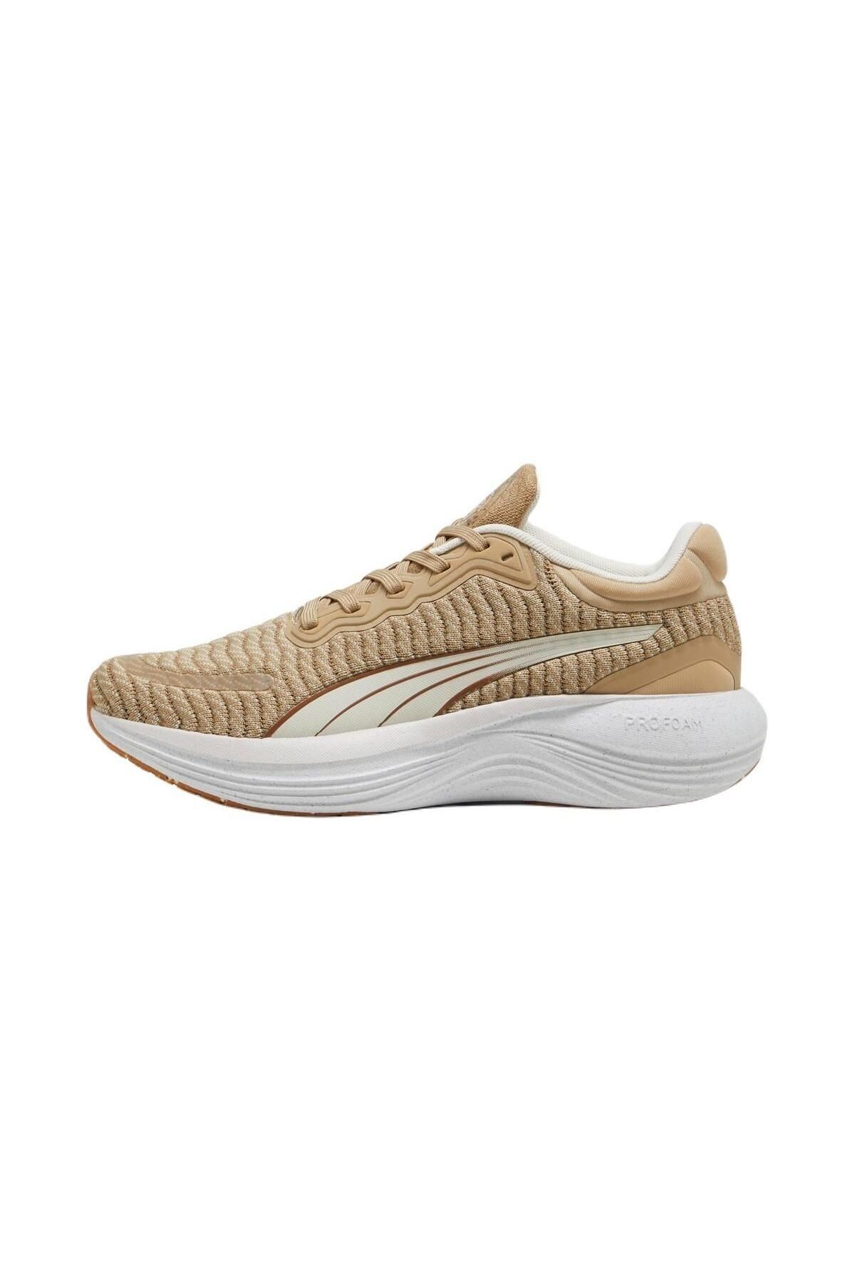 PUMA Scend Pro Better Knit Unisex Krem Koşu Ayakkabısı