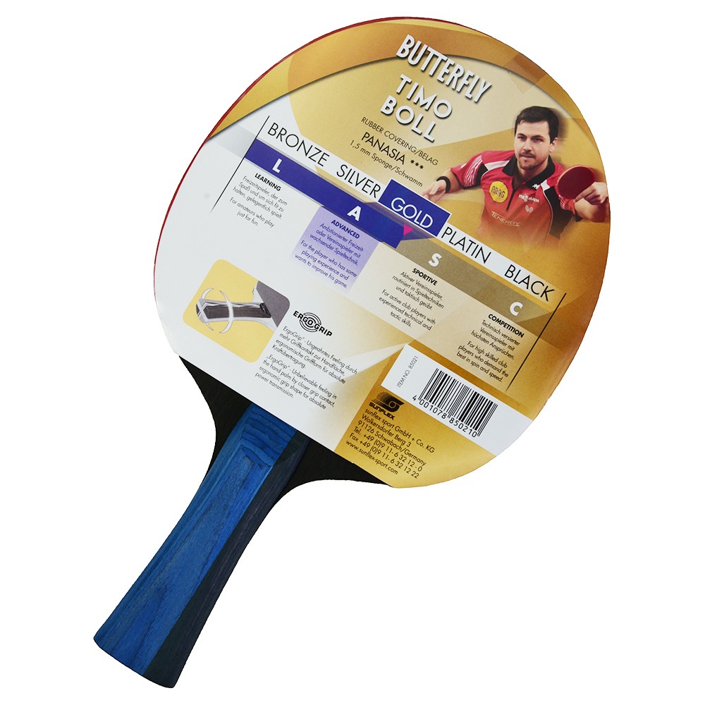 BUTTERFLY TIMO BOLL GOLD MASA TENİSİ RAKETİ (85021S)