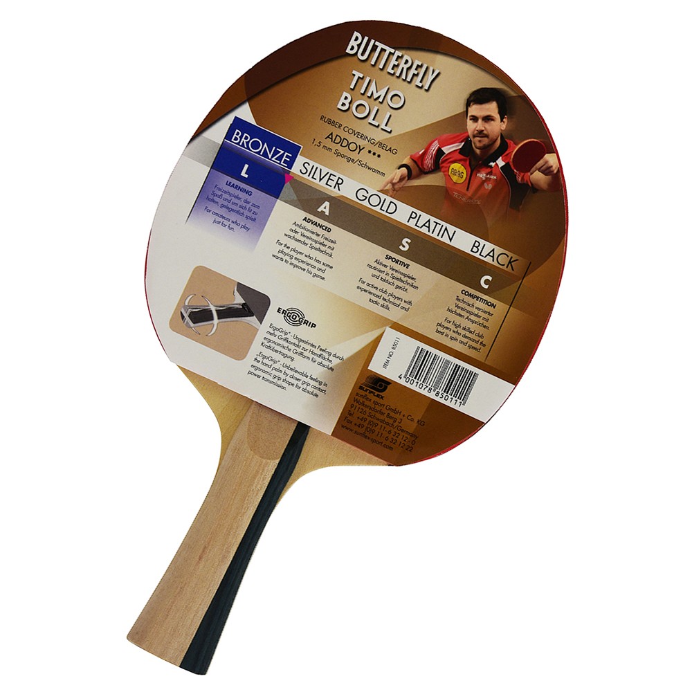 BUTTERFLY TIMO BOLL BRONZE MASA TENİSİ RAKETİ (85011S)