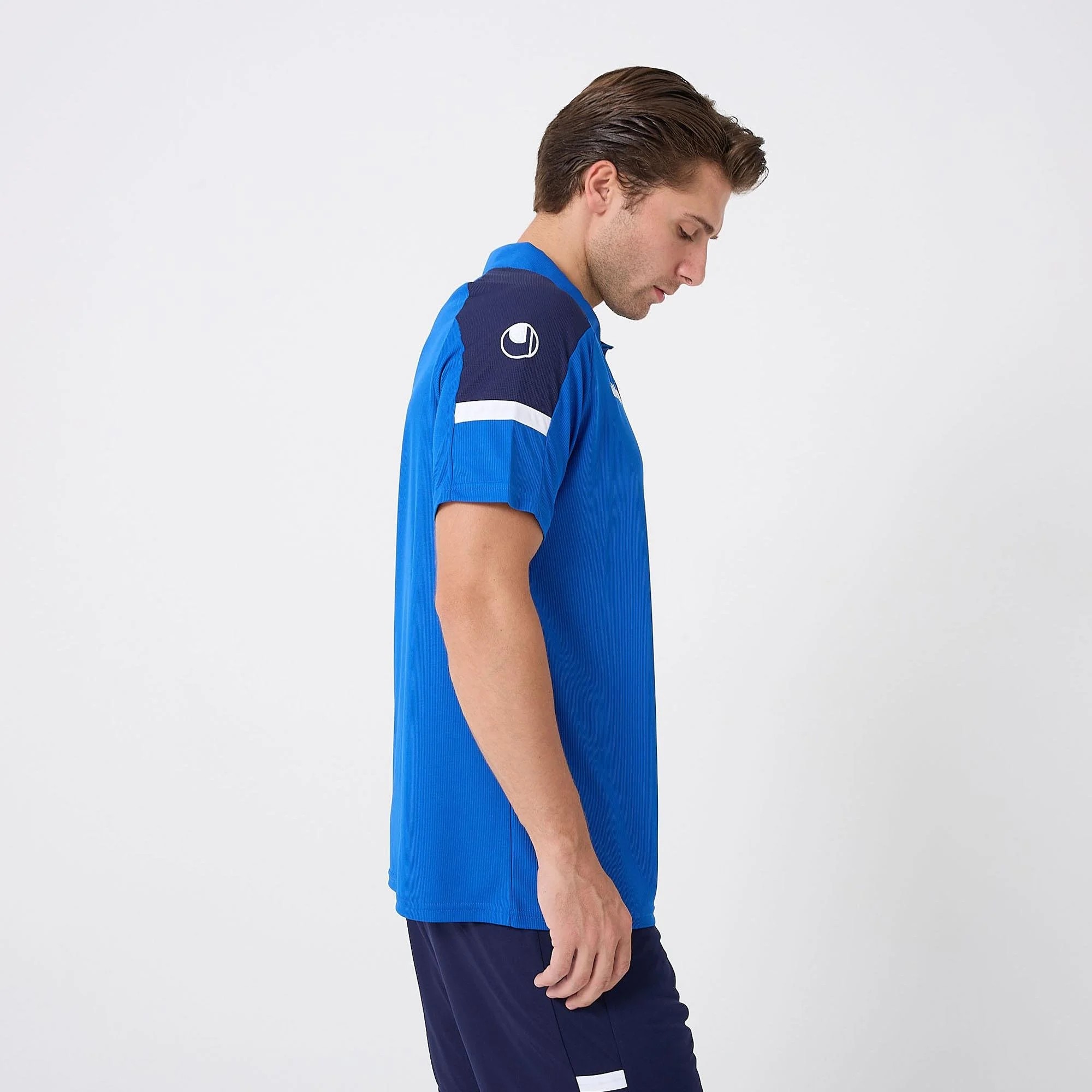 UHLSPORT ENERGY POLO YAKA KAMP TİŞÖRT MAVİ