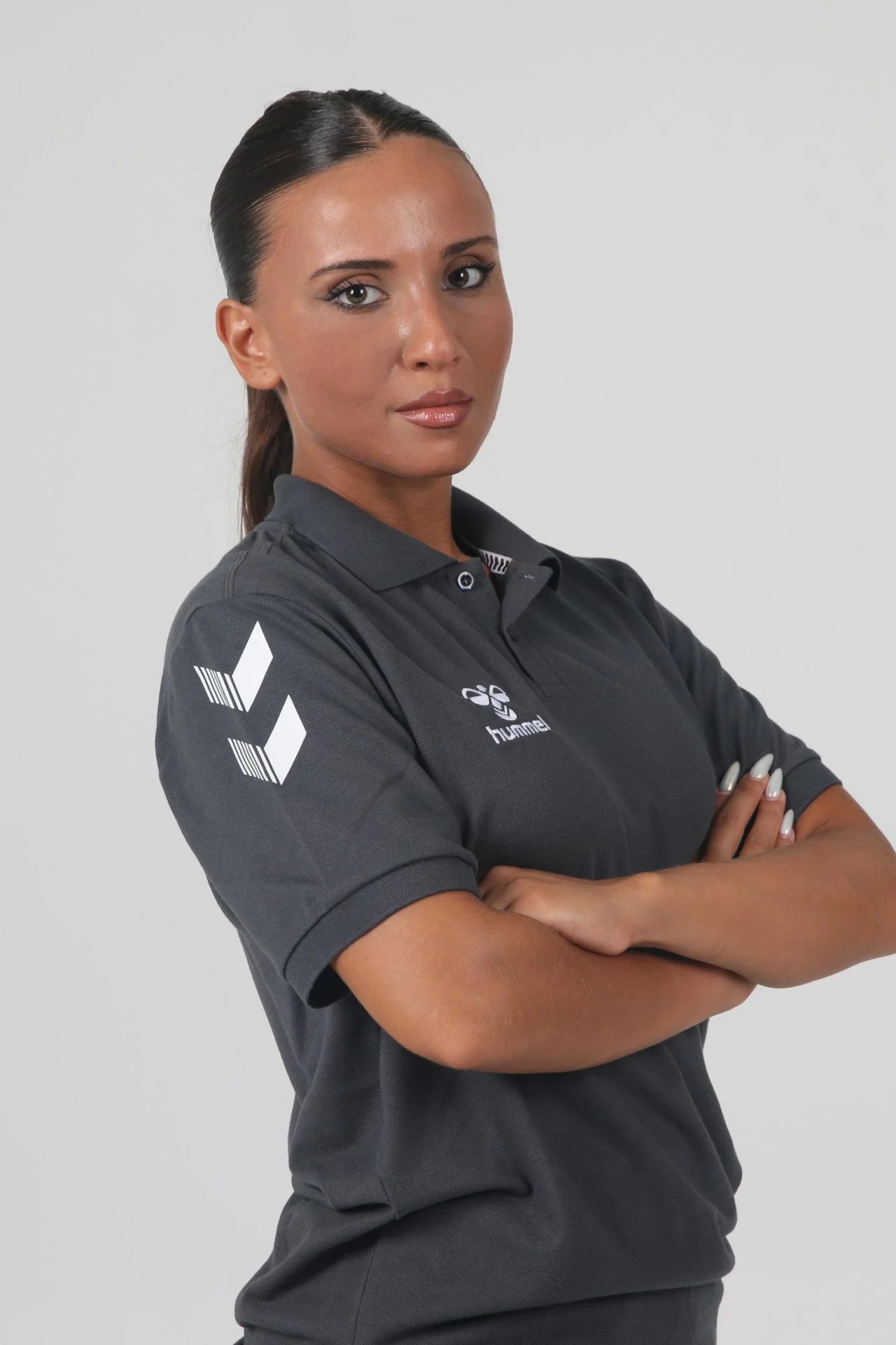 HUMMEL ARMİN PAMUKLU POLO YAKA TİŞÖRT ANTRASİT