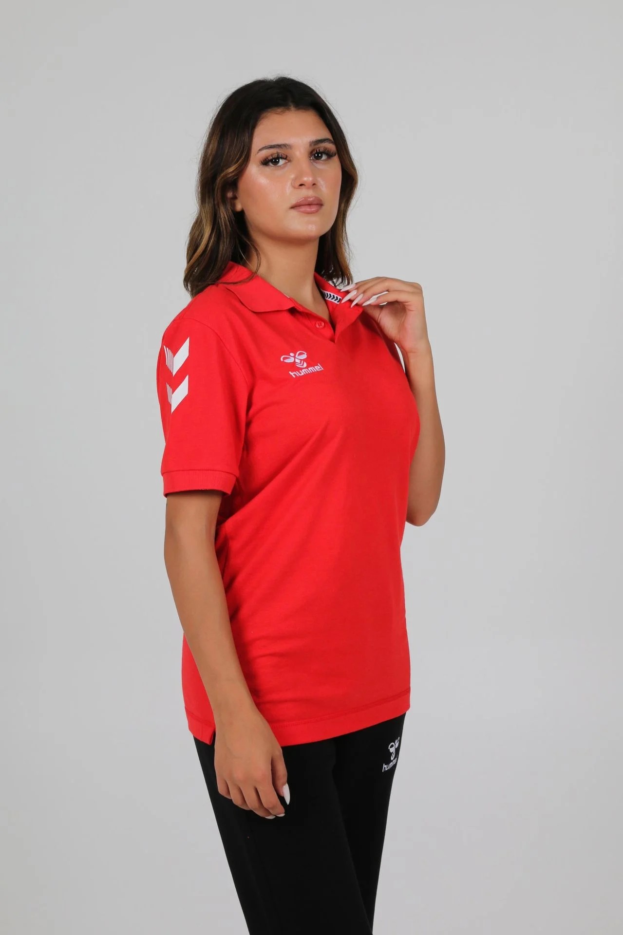 HUMMEL ARMİN PAMUKLU POLO YAKA TİŞÖRT KIRMIZI