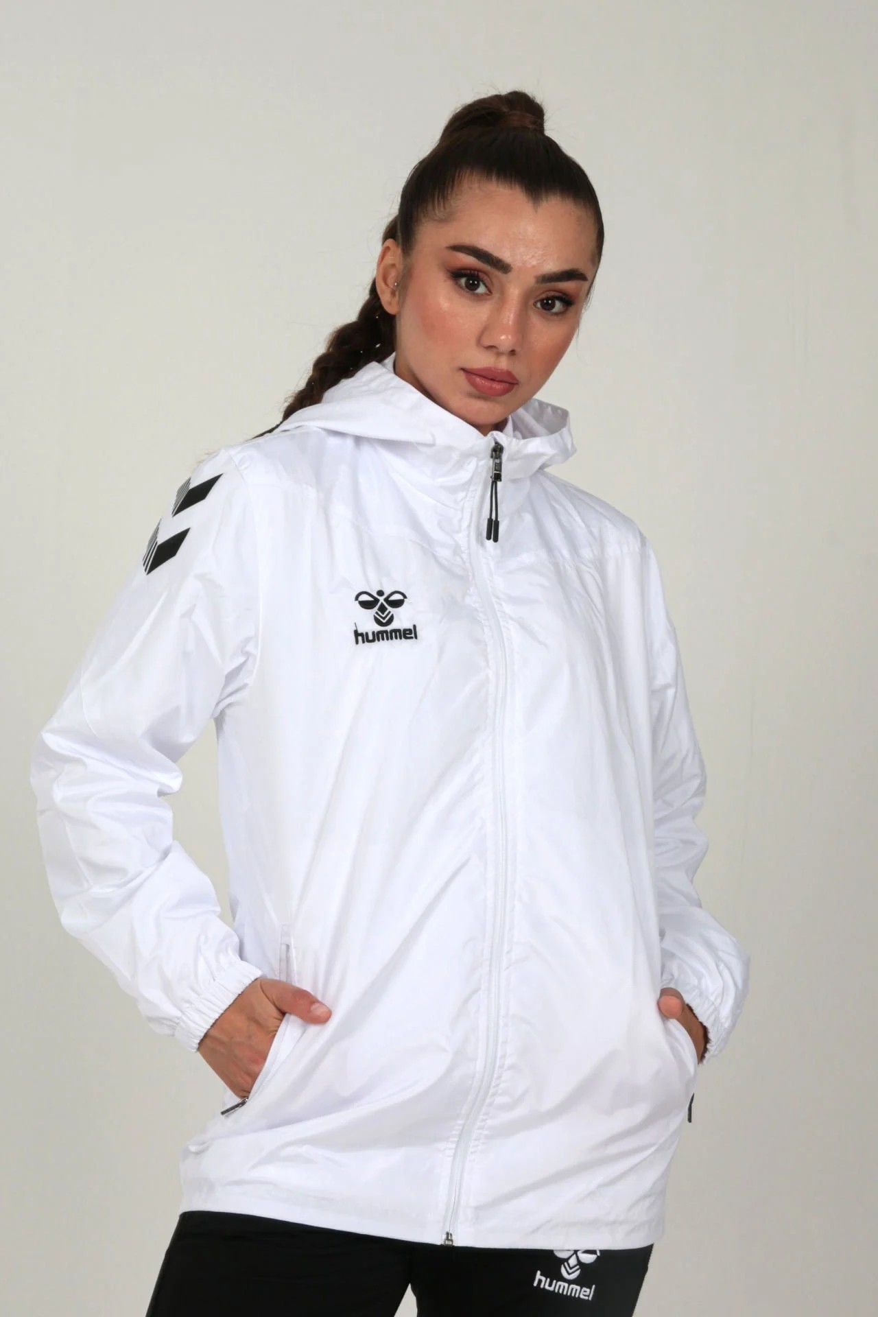 HUMMEL OREGON YAĞMURLUK BEYAZ
