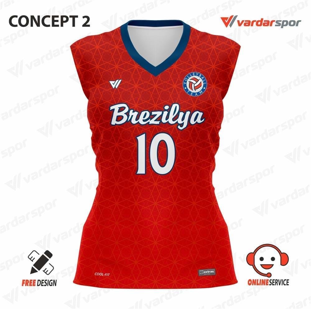EXTRAS BREZİLYA 2 DİJİTAL BASKILI VOLEYBOL FORMASI