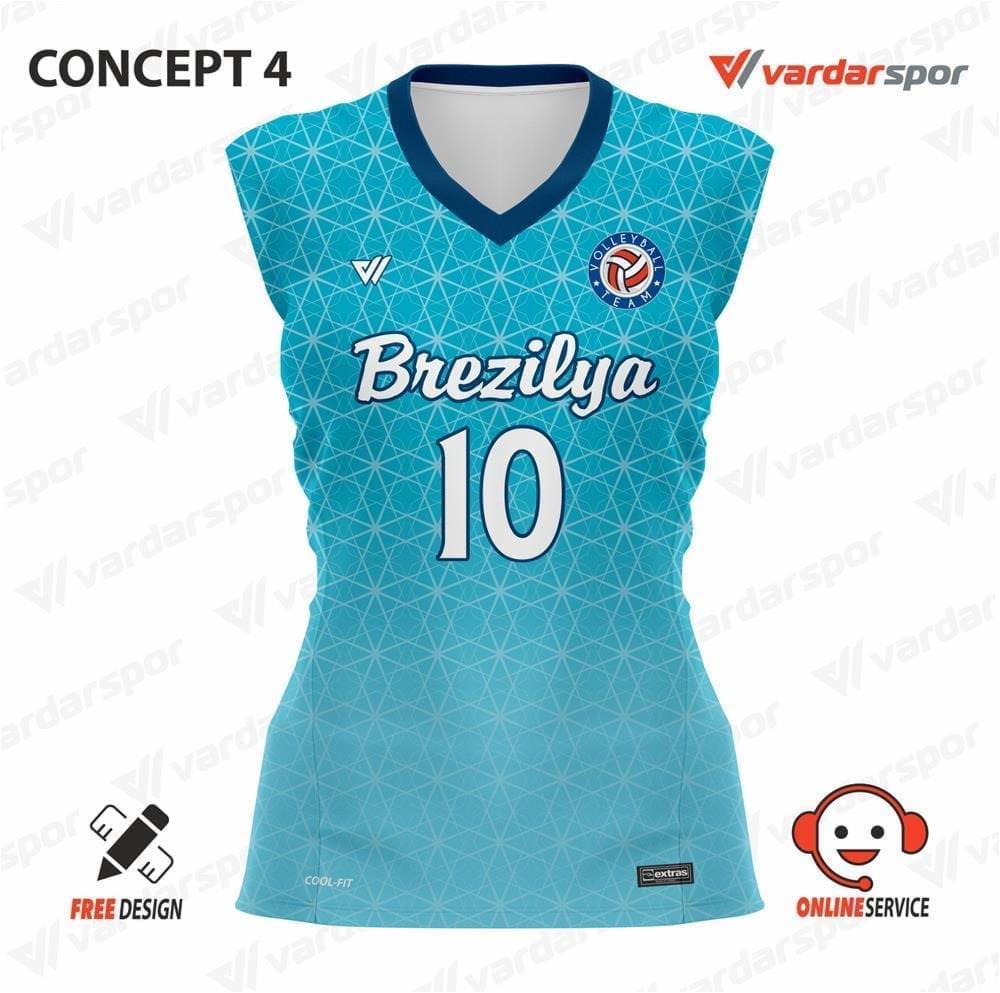 EXTRAS BREZİLYA 4 DİJİTAL BASKILI VOLEYBOL FORMASI