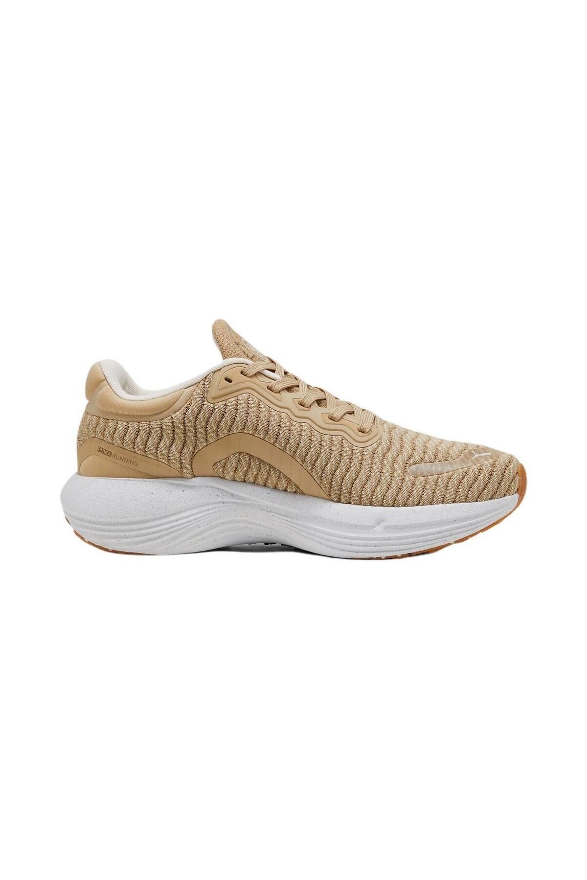 PUMA Scend Pro Better Knit Unisex Krem Koşu Ayakkabısı