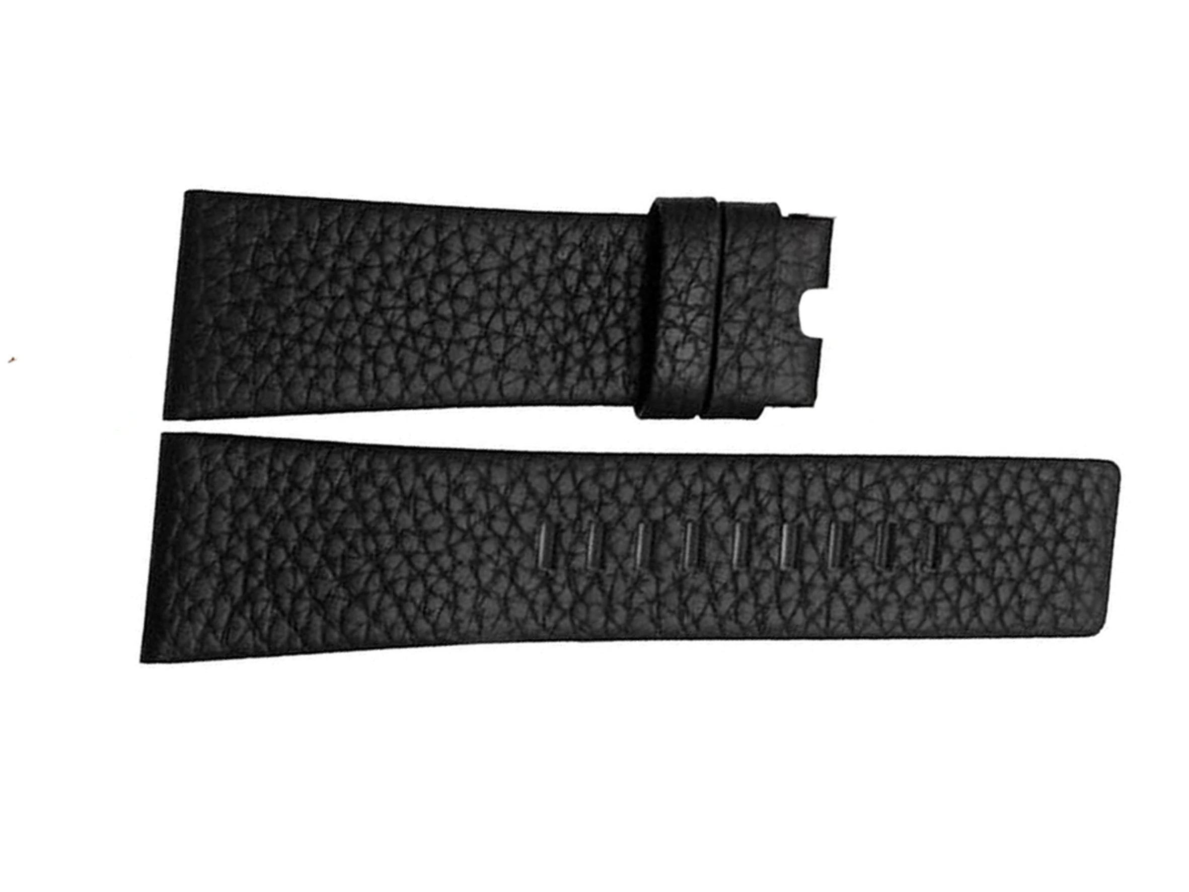 Diesel Model Çift Pim Kordon 28 mm Siyah Deri Saat Kayışı