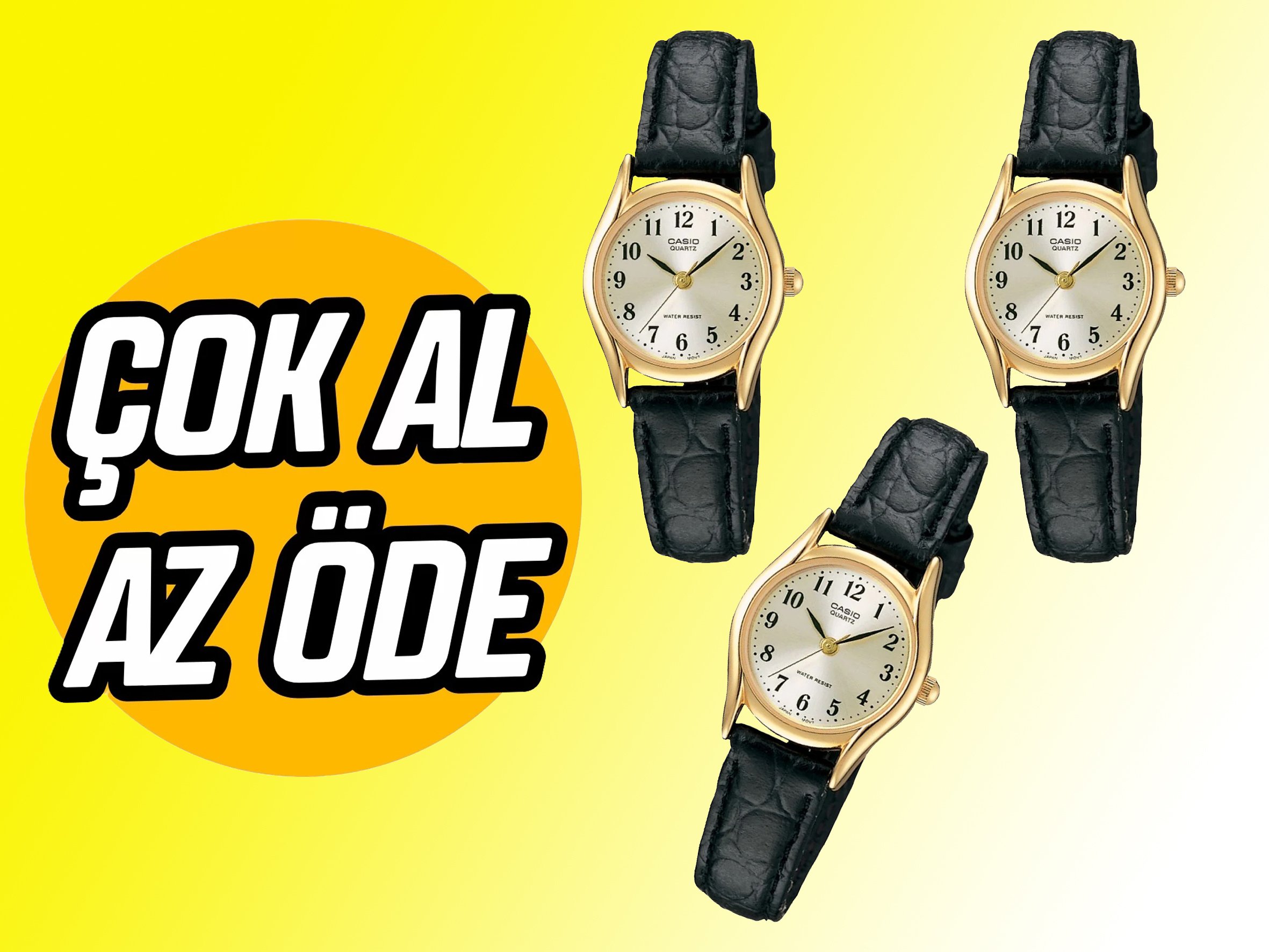 Çok  Al  Az Öde ( 3  Adet Fiyatı  )  LTP -1094Q-7b2rdf  Bayan  Saati
