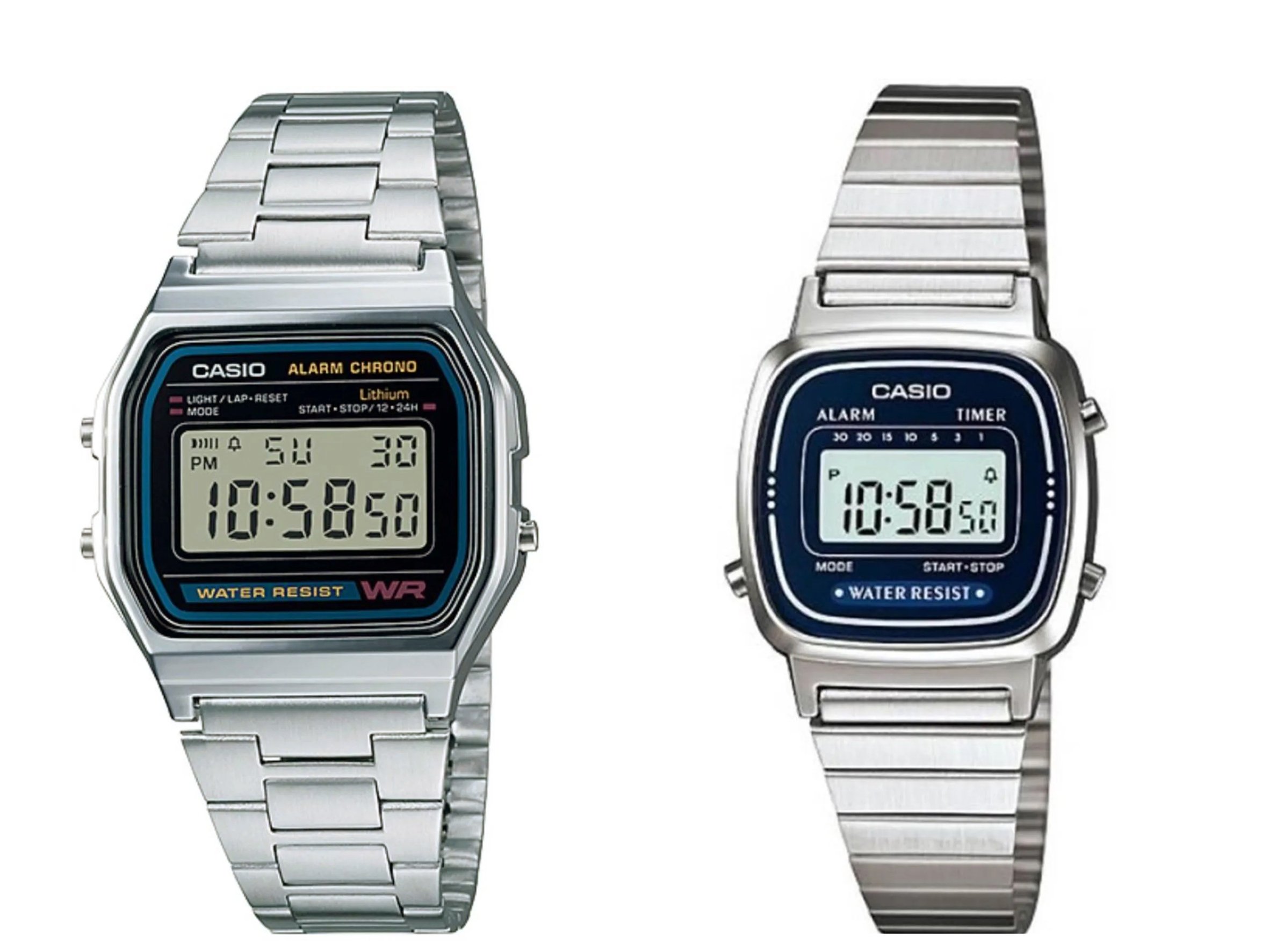 Casio A168WA-1WDF - LA670WA-2DF Çift Kol Saati