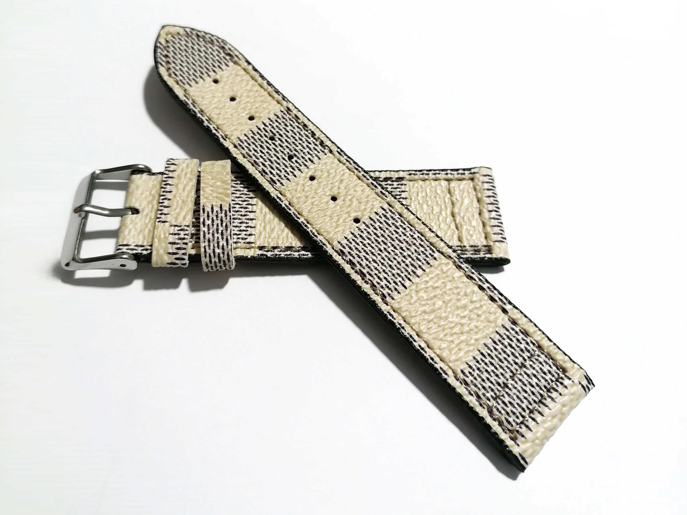 Fado   Burberry &  Fosil  Kumaş Yüzeyli Saat Kordonu Uyumlu 20   mm(  207 )