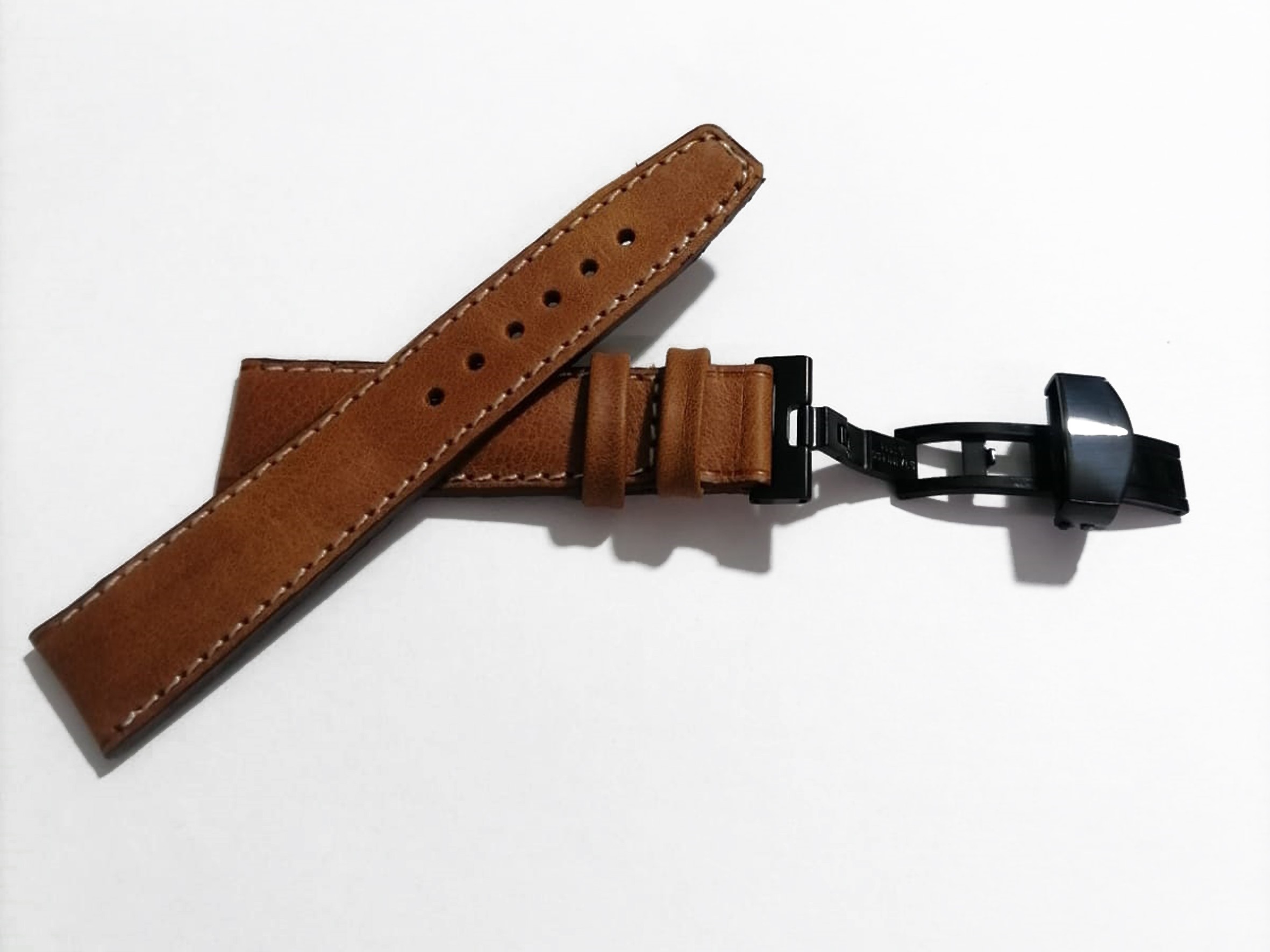 Fado Her Saate Uygun  Kelebek  Toka  20 mm   Hakiki Deri (241) SİYAH TOKA  TABA