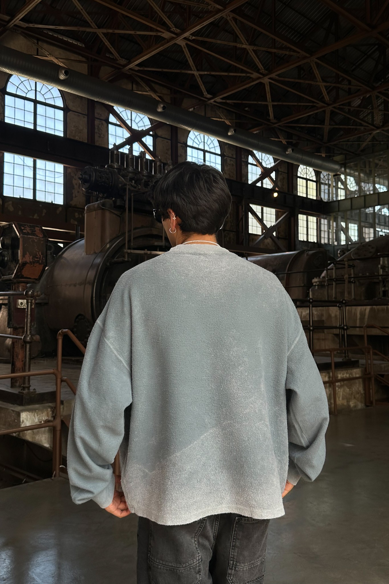 Premium Grey Washed Sweatshirt 