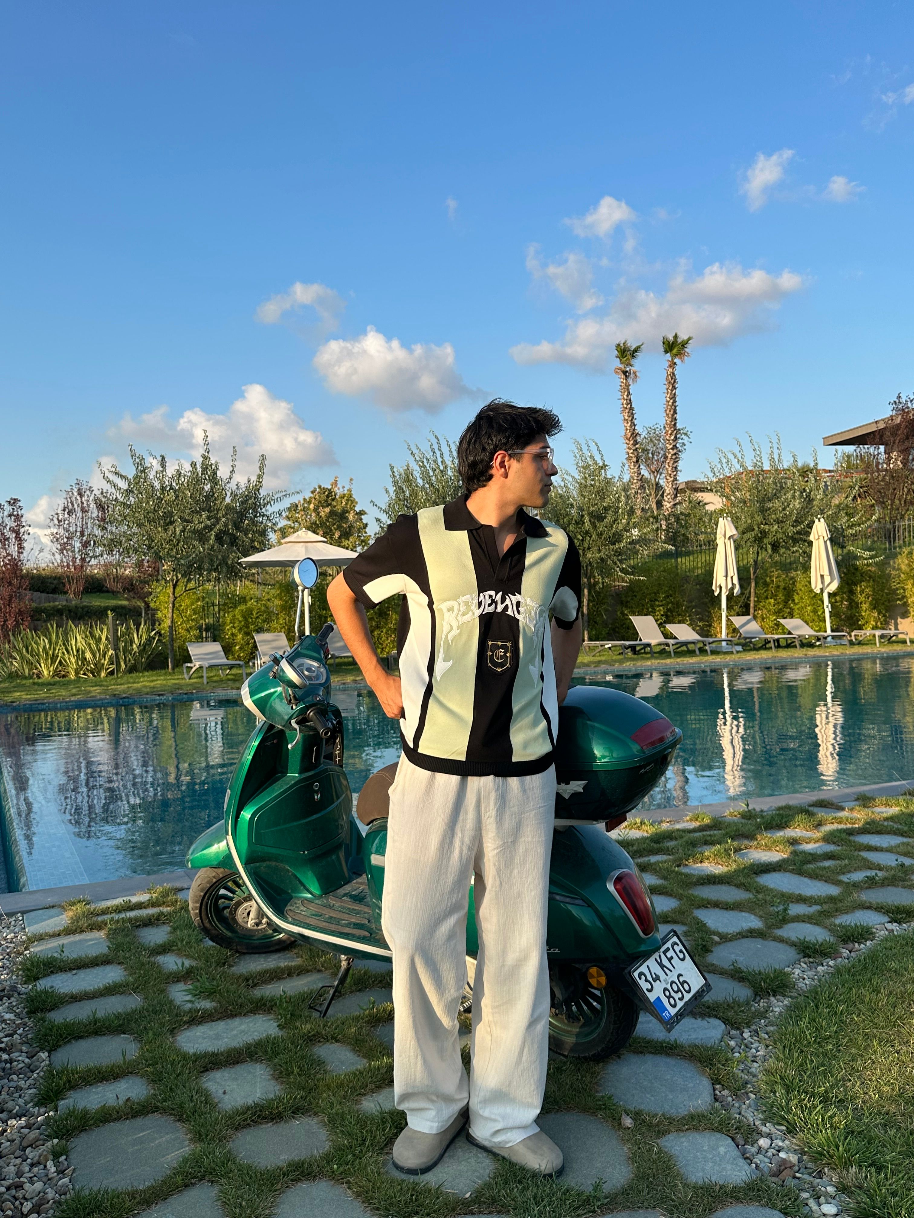 Revenger Boxy Fit Polo Yaka Triko Premium Tişört